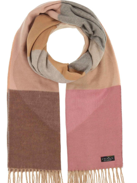 393025 Fraas foulard fin motifs carreaux et cœurs