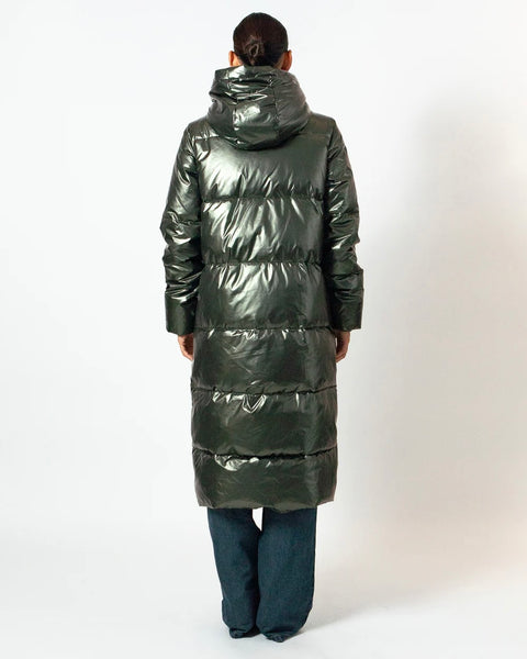 362625 Coster manteau matelassé métallique kaki