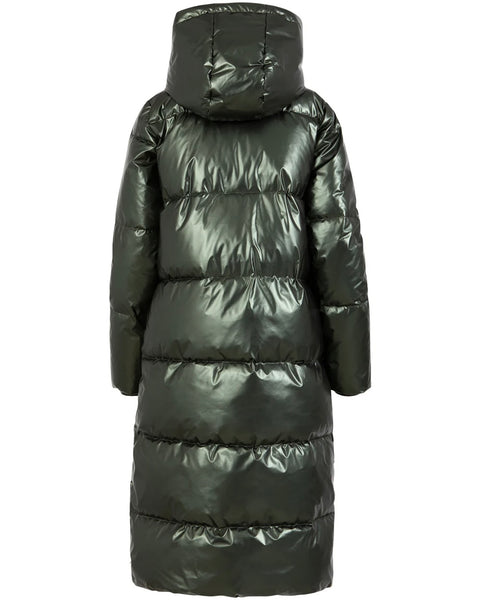362625 Coster manteau matelassé métallique kaki
