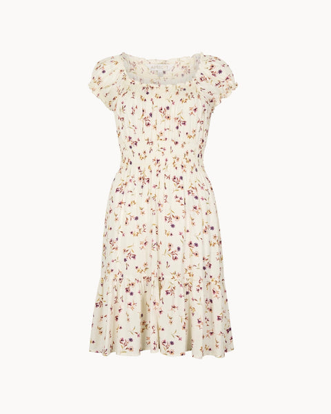 375216 Apricot robe paysanne crème