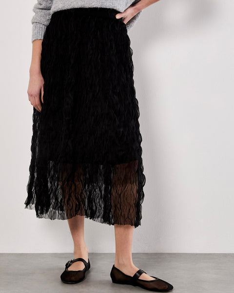 361925 Apricot jupe tulle noire