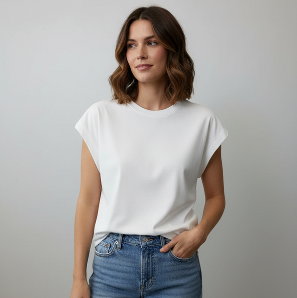 408626JC Chandail Prem top crème