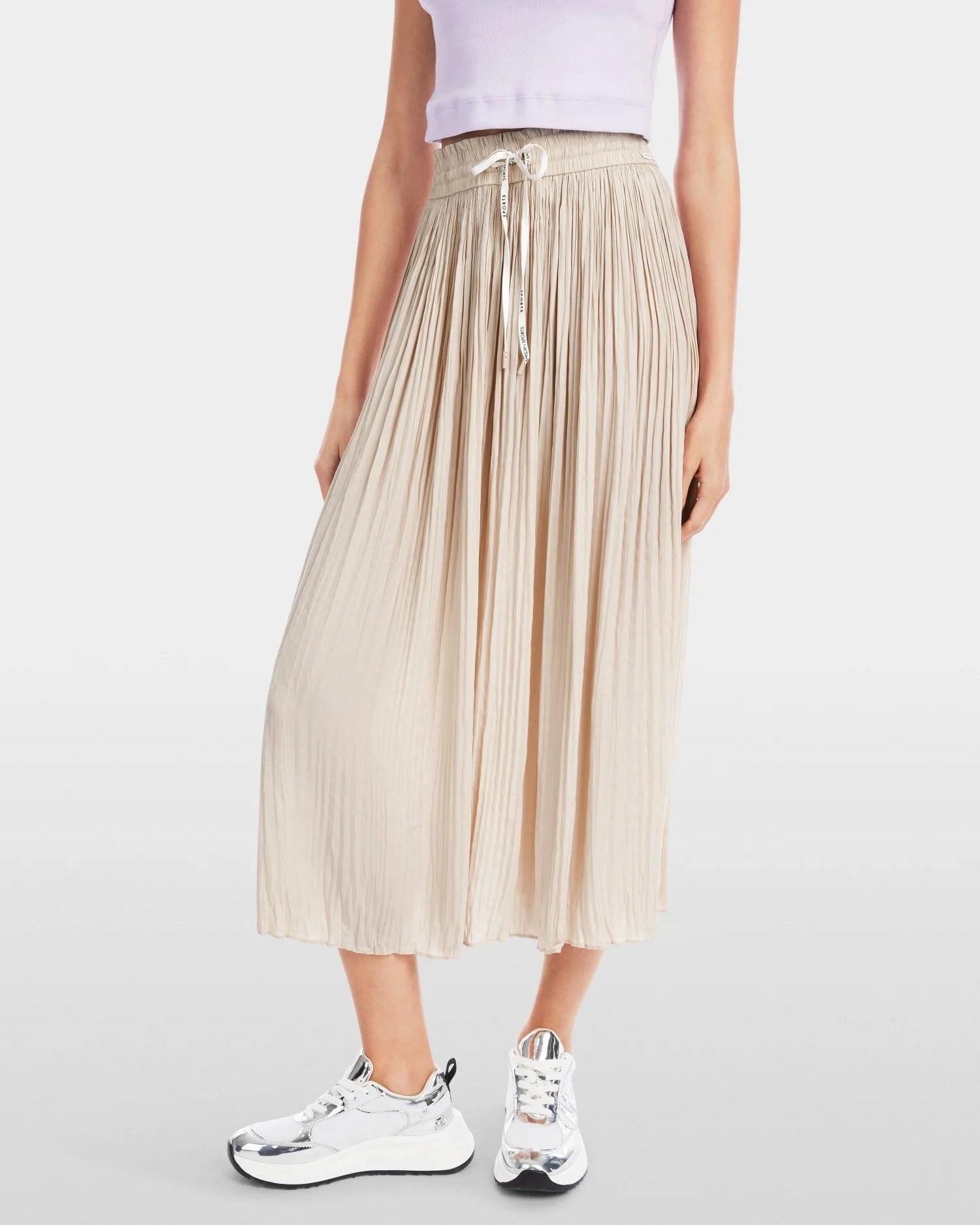 286215 Marccain jupe plissée crème