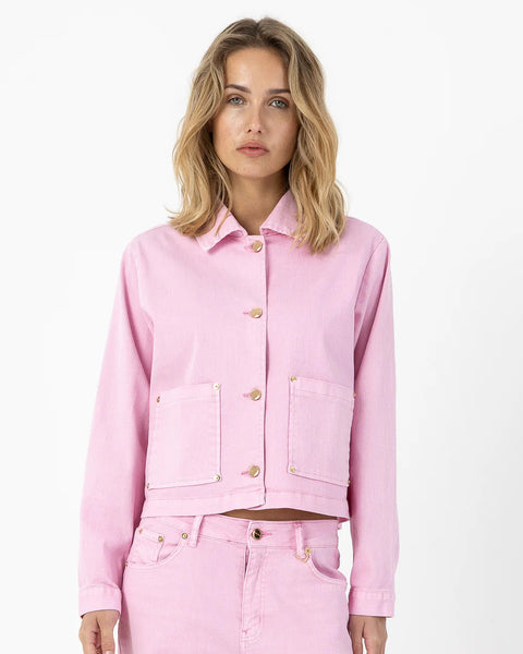 386816 Coster veste en jean rose