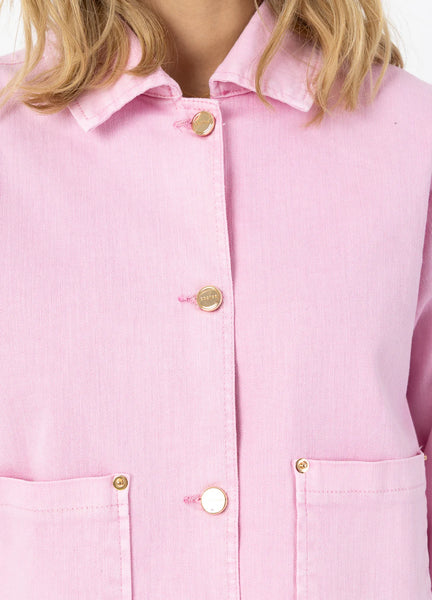 386816 Coster veste en jean rose