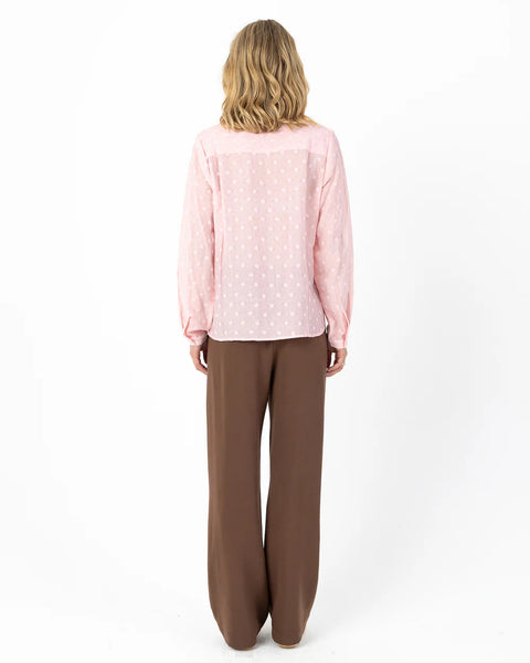 387116 Coster blouse à pois