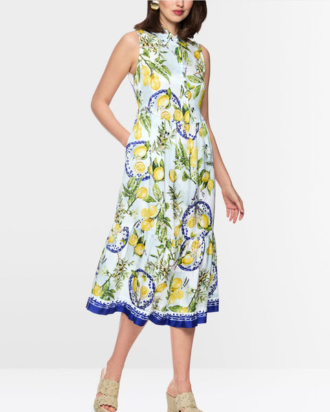 391816 Marc Cain robe imprimée citrons