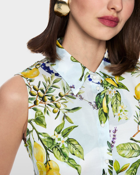 391816 Marc Cain robe imprimée citrons