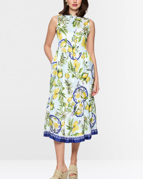 391816 Marc Cain robe imprimée citrons