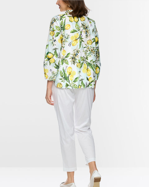 391916 Marc Cain blouse imprimée citrons