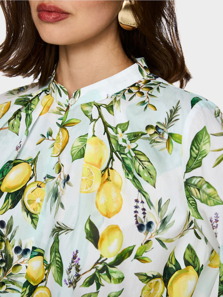 391916 Marc Cain blouse imprimée citrons