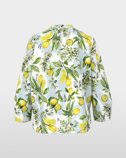391916 Marc Cain blouse imprimée citrons