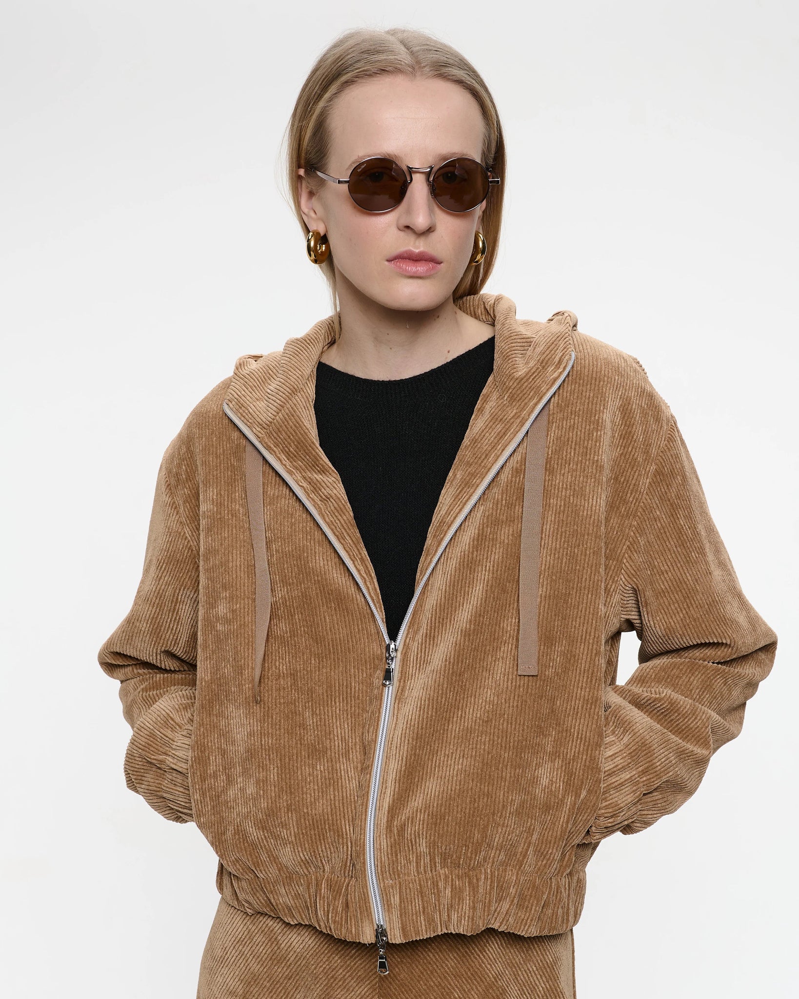 358425 Jane Lushka veste bomber corduroy