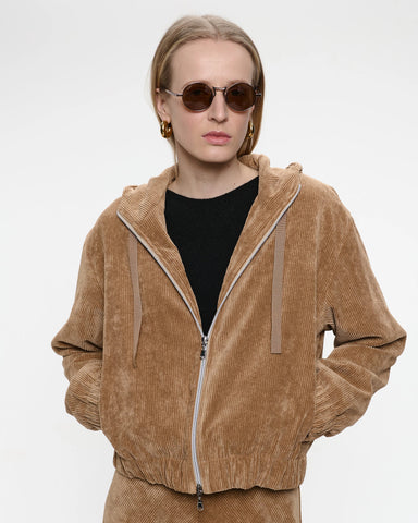 358425 Jane Lushka veste bomber corduroy