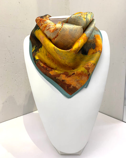 391225 Sang can si carré de soie