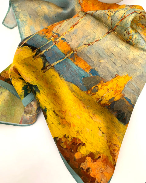 391225 Sang can si carré de soie