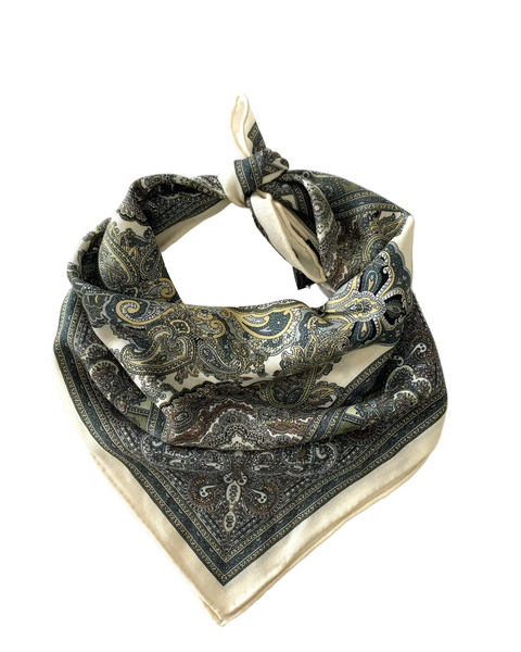 391625 San can si  foulard laine et soie réversible