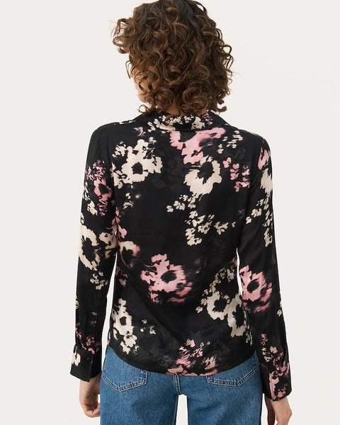 212924 PartTwo chemisier satiné fleuri