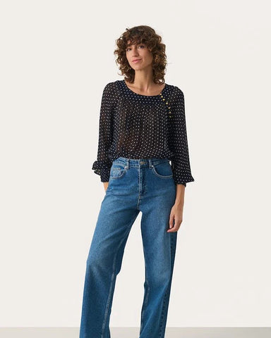 213024 PartTwo blouse avec petit pois