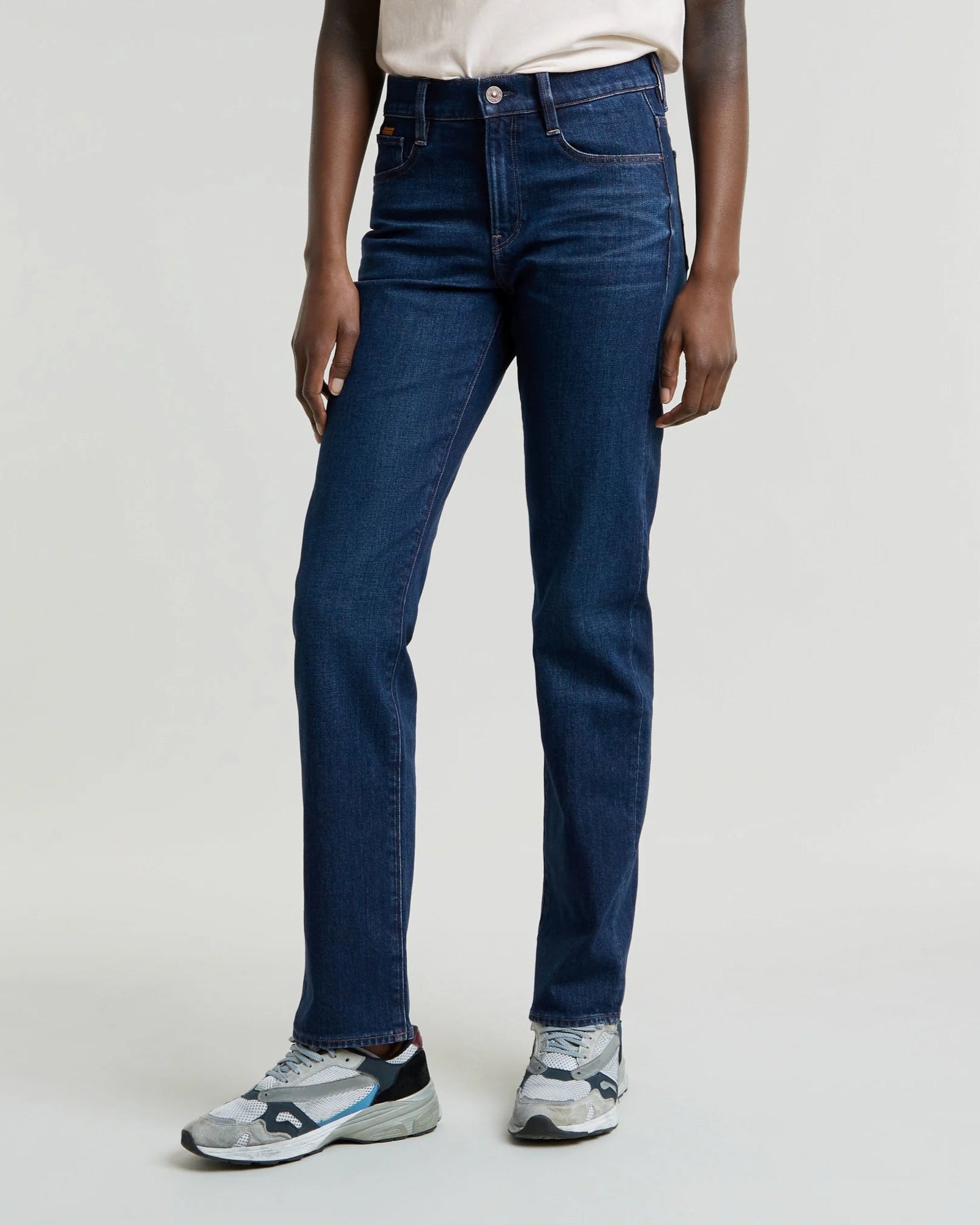 226024 G-Star jean jambe droite indigo délavé