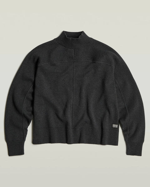 226124 G-Star pull col montant coton et cachemire