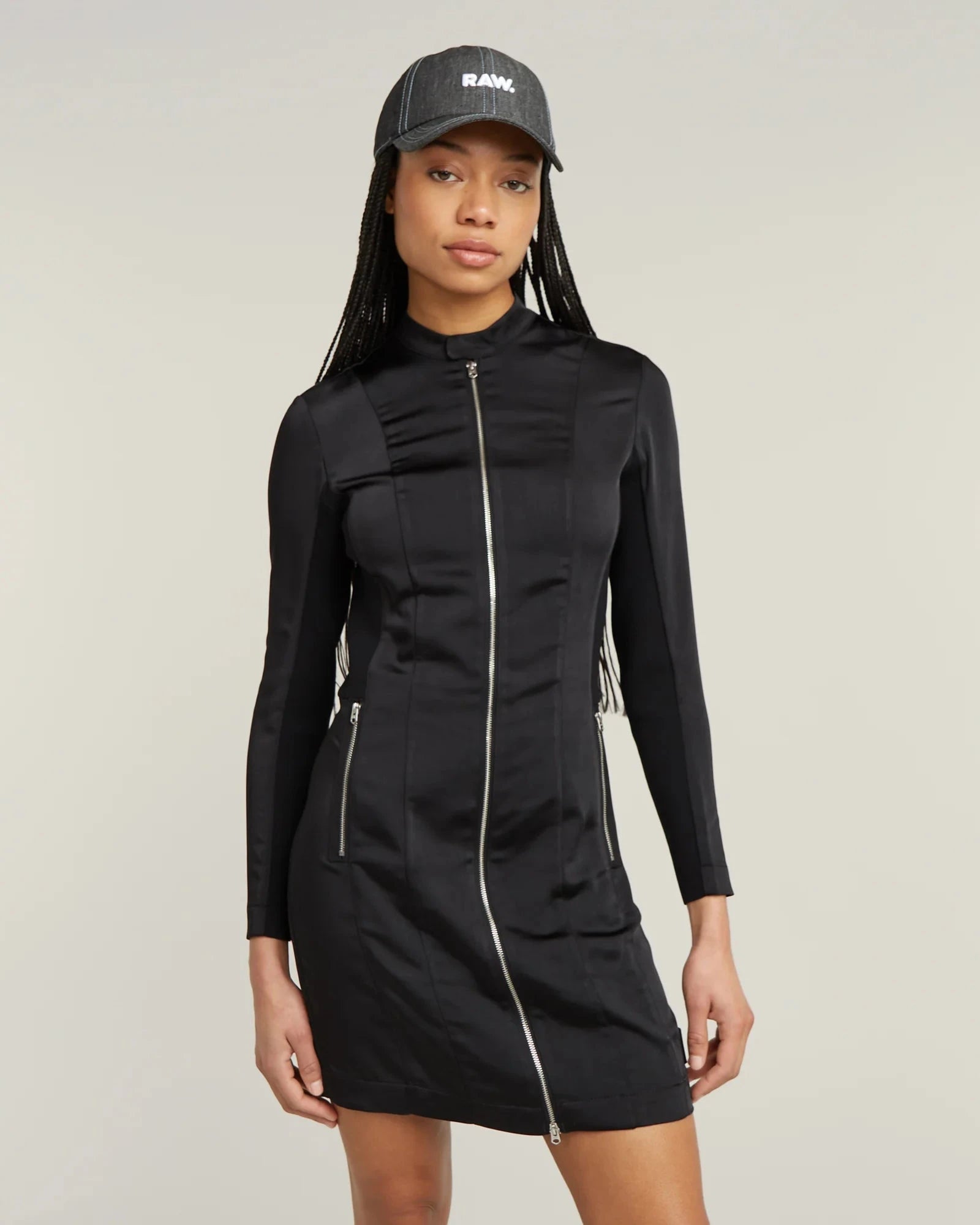 252624 G-Star robe ajustée satinée noir
