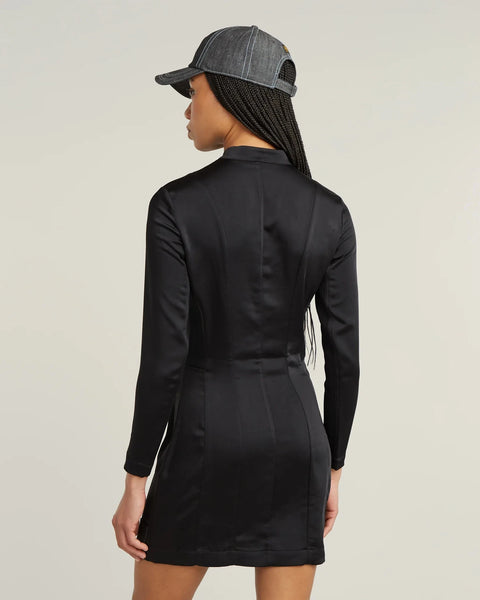 252624 G-Star robe ajustée satinée noir