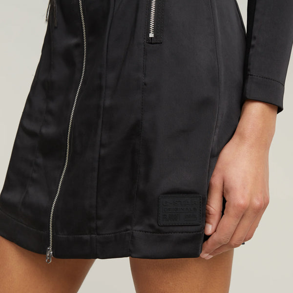 252624 G-Star robe ajustée satinée noir