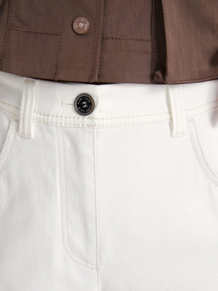 262015 Marccain jean jambes évasées crème