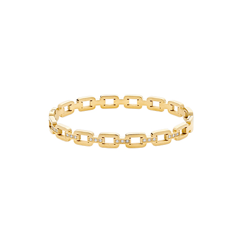 624423 Tocara bracelet clip maille carré gold