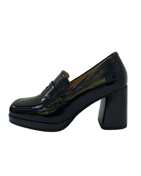 377525 Tamara loafer à talons noirs SMALE