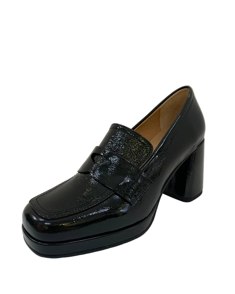 377525 Tamara loafer à talons noirs SMALE