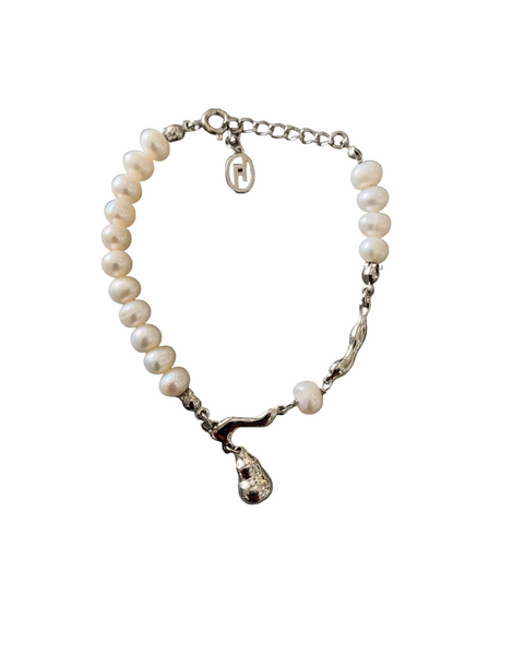 342625 L’ACTUEL bracelet argent .925 perles d'eau douce