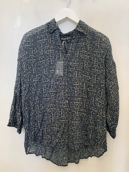 393216 blouse de chiffon imprimé