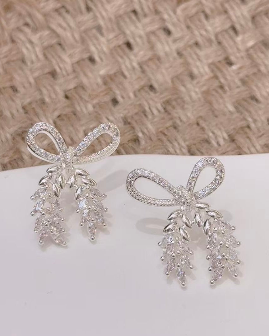 336625 L'Actuel boucle d'oreilles rubans en argent