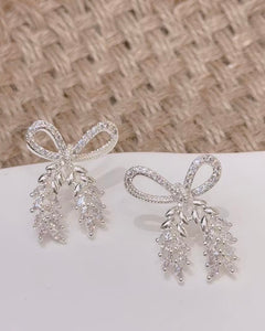 336625 L'Actuel boucle d'oreilles rubans en argent