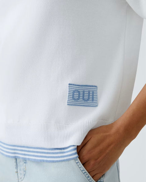 322415 Oui tricot blanc LEEZA