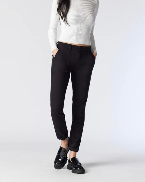 344425 Mavi Ivy cargo black twill