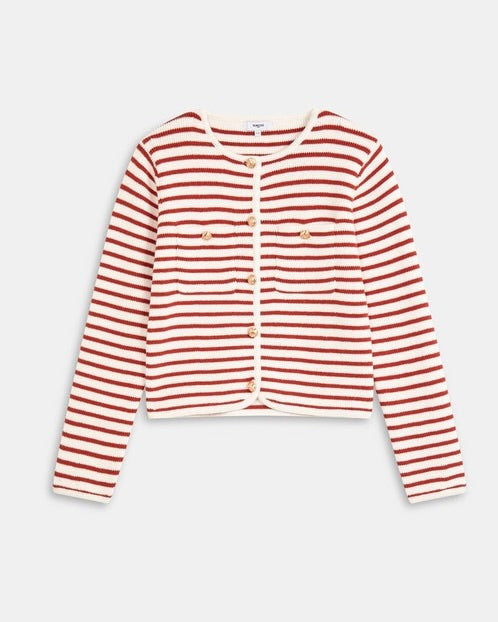 280915 Suncoo cardigan rayé