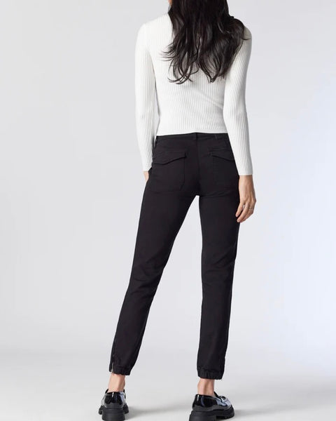 344425 Mavi Ivy cargo black twill