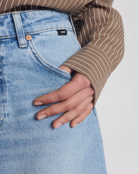 321315 Mavi jeans bermuda Akira Light Blue 90's