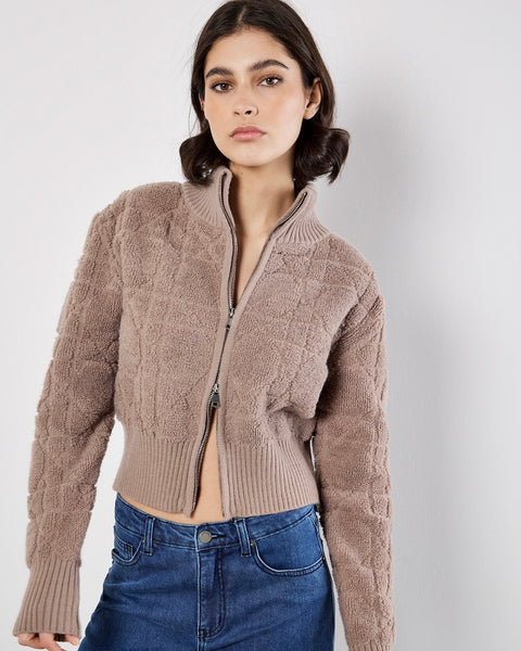 396825 Apricot cardigan zippé