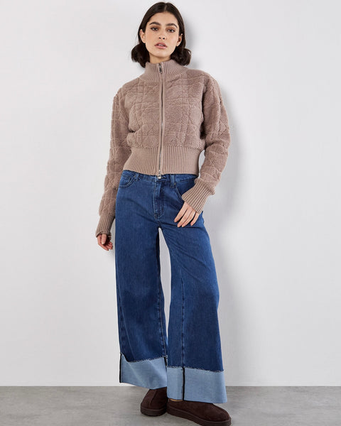 396825 Apricot cardigan zippé