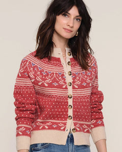 370325 Heartloom cardigan Morrie rouge