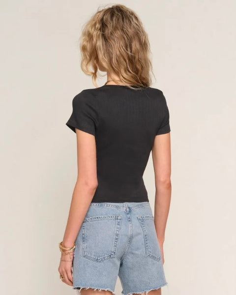 343916 Eloise t-shirt tissu côtelé avec bouclettes
