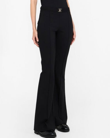357925 Liu Jo pantalon noir jambes trompettes