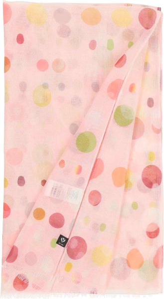 278715 FRAAS Foulard pastilles fond rose