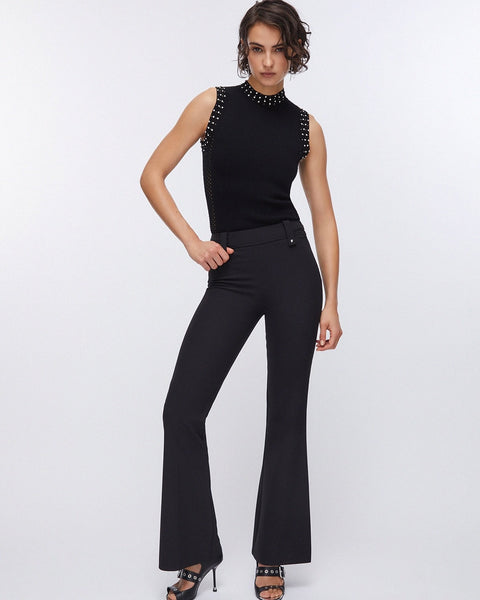 376316 Liu Jo pantalon cigarette noir