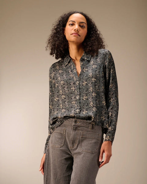371525 Nile blouse satin imprimé
