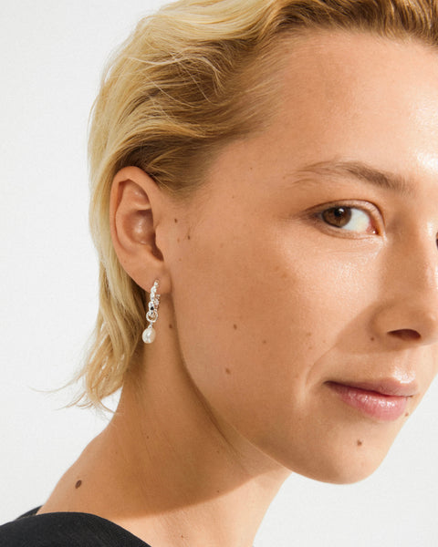 372525 Pilgrim boucles d'oreilles SHIFT avec perles